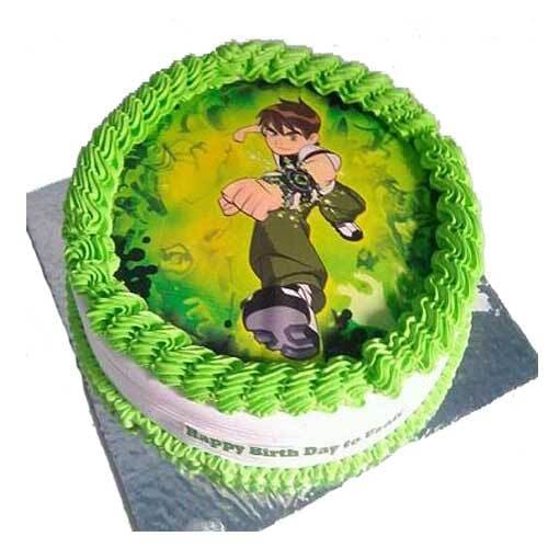 Ben 10 Photo Cake Delivery in Delhi NCR - ₹ Cake Express