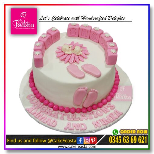 New Born Baby Congratulations Cake