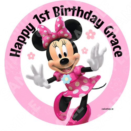 Minnie Mouse Edible Cake Topper