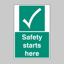 Safety Starts Here - Floor Graphic