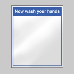 Mirror Message - Now Wash Your Hands