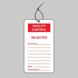 Quality Control Tag - Rejected (Pack of 10)