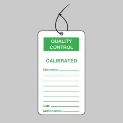 Quality Control Tag - Calibrated (Pack of 10)