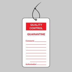 Quality Control Tag - Quarantine (Pack of 10)