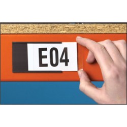 Magnetic Label Holder - 80 x 30mm (Pack of 100)