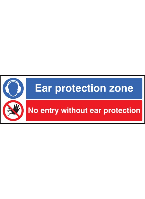 Ear Protection Zone No Entry without Ear Protection