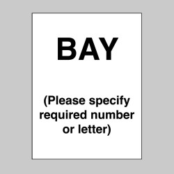 Bay - Specify Letter or Number