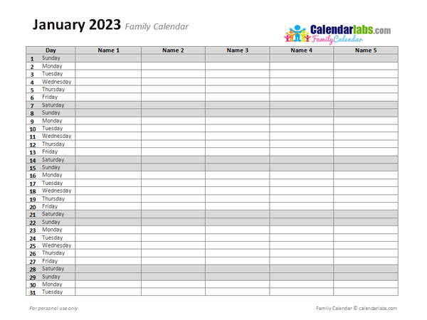 2023 Monthly Planner Template - Free Printable Templates