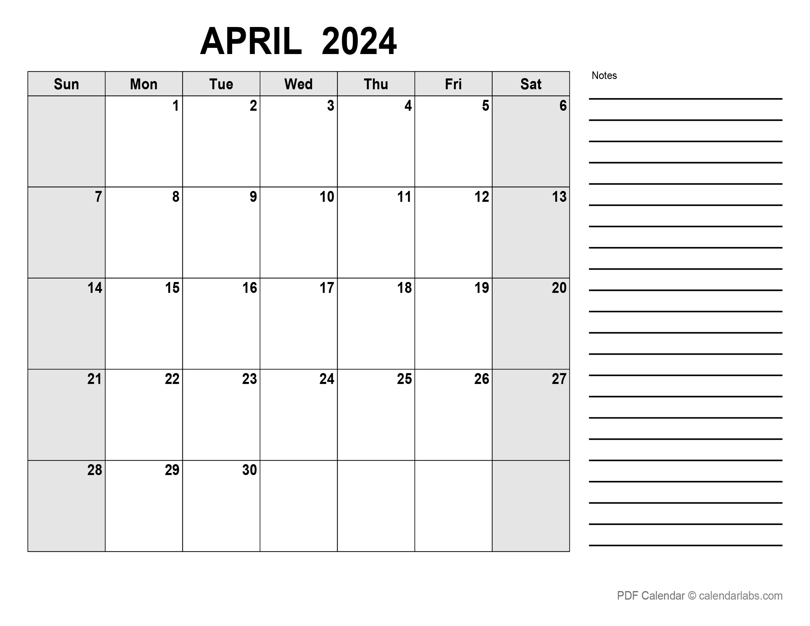 2024 Calendar April 2024 Lok - Berny Cosette