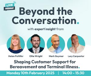 thumbnail advert promoting event Shaping Customer Support for Bereavement and Terminal Illness – Webinar