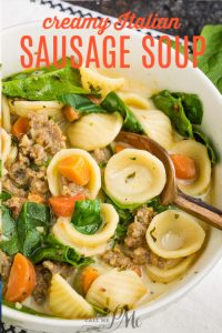 Creamy Italian Sausage Soup 