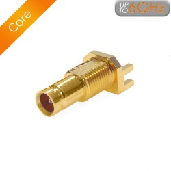 XGS-06-EB16-GG - Edge Mounted DIN 1.0/2.3 Connector