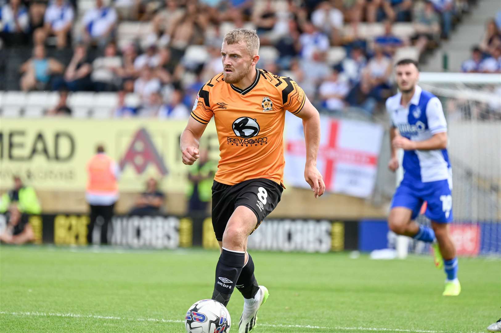 Cambridge United midfielder George Thomas in action against Bristol Rovers on August 19, 2023. Picture: Simon Lankester