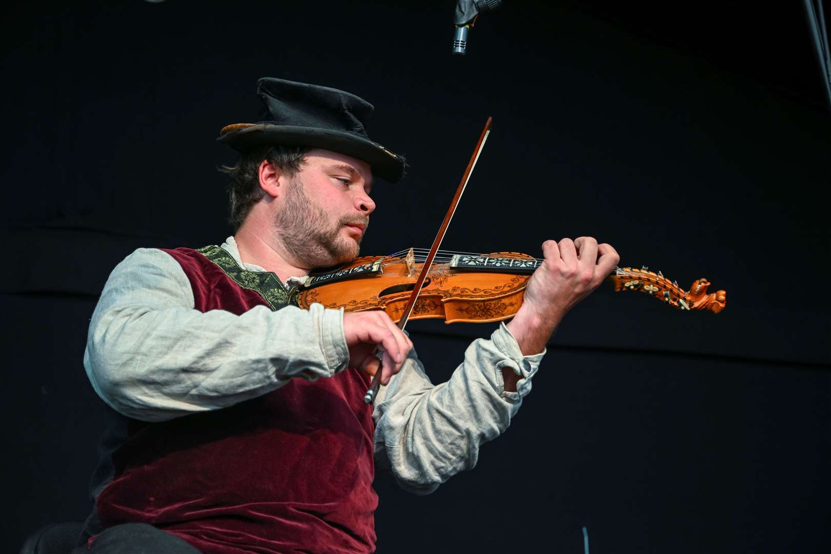 The Cambridge Folk Festival 2024 Sunday, Alexander Aga Roynstrand music from Norway. Picture: Keith Heppell