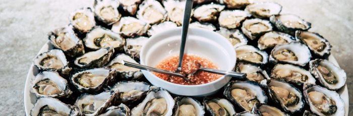 oysters on a plate