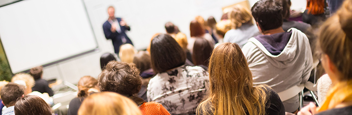 Audience at a conference