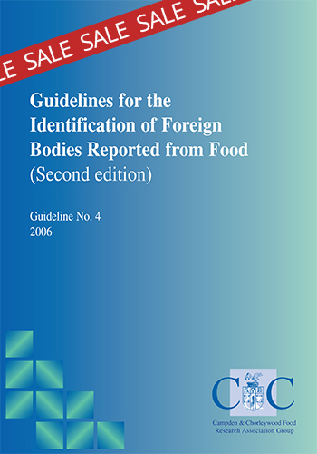 Cover for G4 Guidelines for the identification of foreign bodies reported from food 2nd Ed