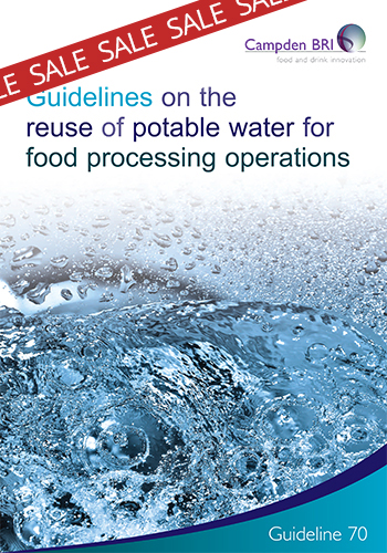 Cover for G70 Guidelines on the reuse of potable water for food processing operations