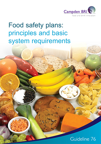 Cover for G76 Food safety plans: principles and basic system requirements