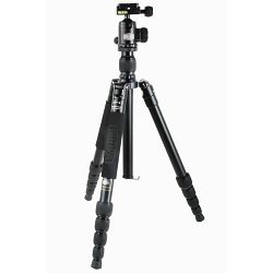 Bilora Twister Pro II Black 158cm 10kg schwarz crni aluminijski stativ za fotoaparat alu tripod + ball head kuglasta glava (TP255-1)