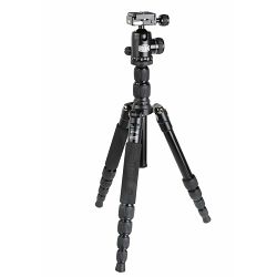 Bilora Twister Pro II Travel Black 130cm 6kg schwarz crni stativ za fotoaparat tripod + ball head kuglasta glava (TP225-1)