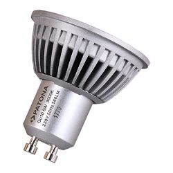 Patona LED GU10 SMD 2835 6W 50x55mm 3000K 230V 560lm A+ 120 warmwhite milkcover aluminium body class B