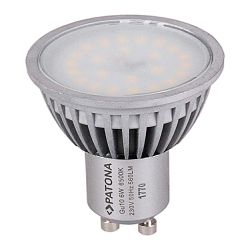 Patona LED GU10 SMD 2835 6W 50x55mm 6500K 230V 560lm A+ 120 coldwhite milkcover aluminium body class B