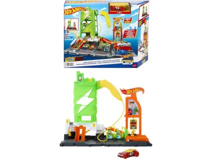 Hot Wheels CITY Super nabíjecí stanice