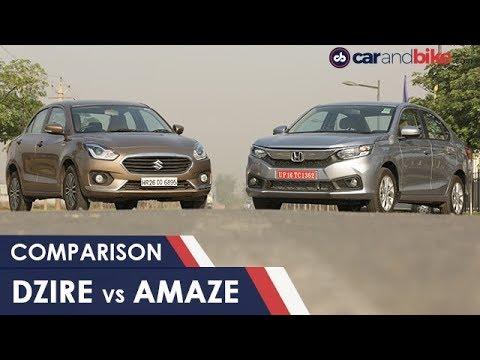 carandbike - New Honda Amaze VS Maruti Suzuki Dzire Comparison Review | NDTV carandbike