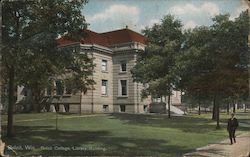 Beloit College Library Building Wisconsin Postcard Postcard Postcard