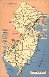 Map of New Jersey Turnpike 