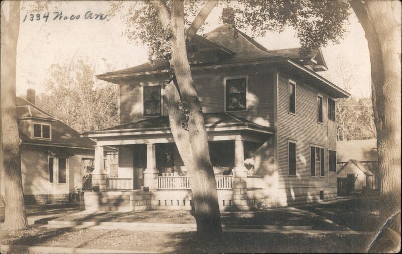 House at 1334 Waco Ave Wichita, KS Postcard