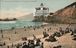 Cliff House and Beach Postcard