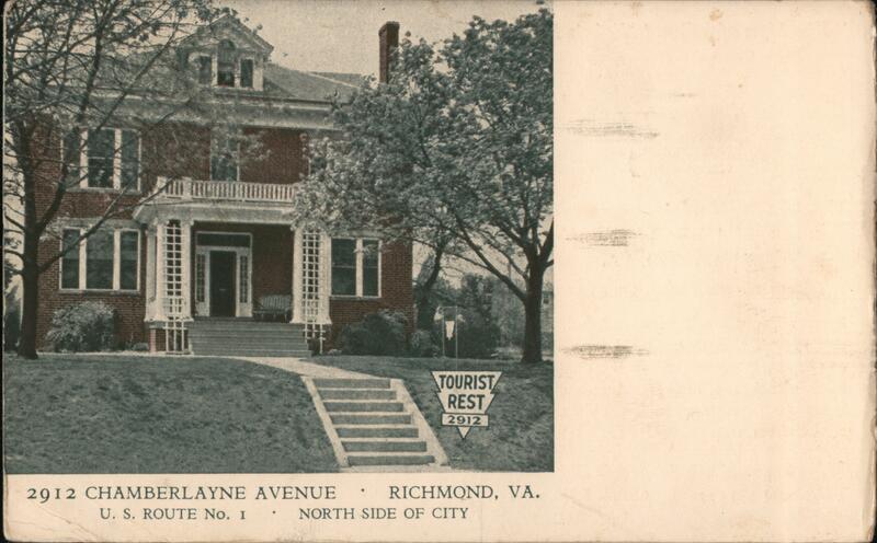 Tourist Rest, 2912 Chamberlayne Ave., Richmond, VA Virginia Postcard