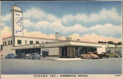 Sonoma Inn Casino, Winnemucca, Nevada Linen Postcard Postcard Postcard