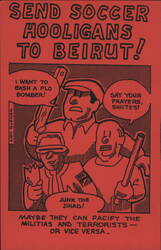 Send Soccer Hooligans to Beirut Postcard