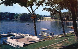 Mill Lake At The Sterlingworth Hotel Elkhorn, WI Postcard Postcard