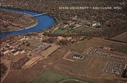 Eau Claire State University Wisconsin Postcard Postcard