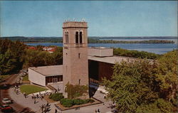 University of Wisconsin - Carillon Tower, Social Science Building, Picnic Point, Lake Mendota Madison, WI Postcard Postcard