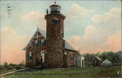 Sand Island Light House at Lake Superior Bayfield, WI Postcard Postcard