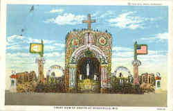 Front View Of Grotto At Dickeyville Postcard