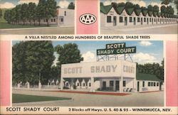 Scott Shady Court Winnemucca, NV Postcard Postcard Postcard