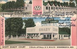 Scott Shady Court Winnemucca, NV Postcard Postcard Postcard