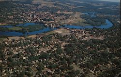 Aerial View of Wausau, Wisconsin Postcard Postcard Postcard