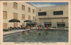 Swimming Pool-Sonoma Inn Winnemucca, NV Postcard Postcard Postcard