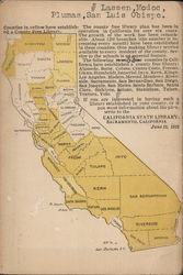 Map of California Counties with Free Public Libraries 