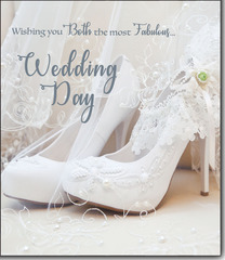 Wishing you Both the most Fabulous Wedding Day greeting card