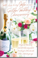 Golden Anniversary Wife greeting card