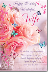 Wonderful Wife Birthday greeting card