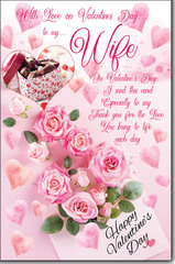 Wife Valentines Day greeting card